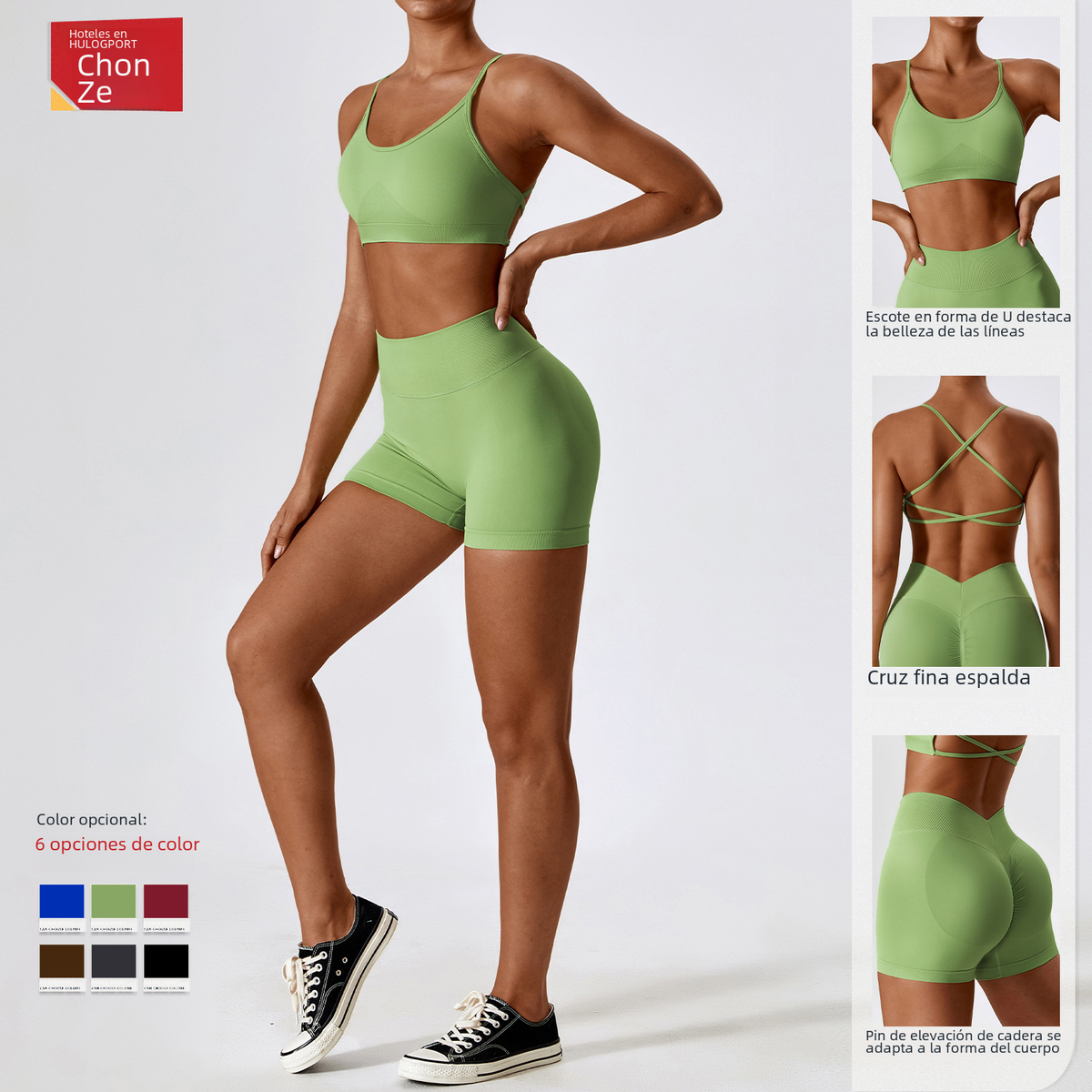 Seamless Yoga Outfit Set for Women - Quick Dry Material