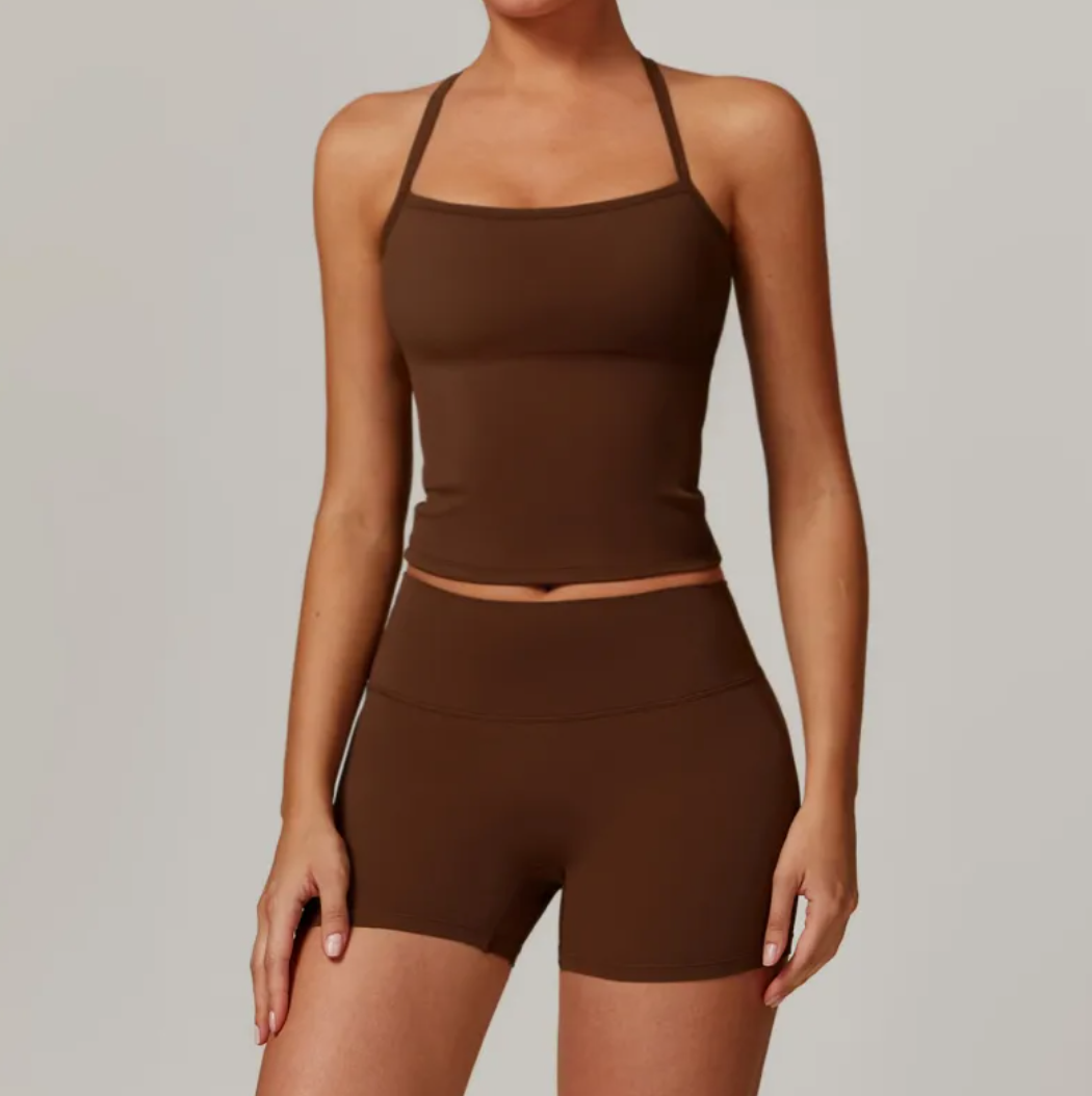 Slimming Brushed Fit Quick-Dry Yoga Set