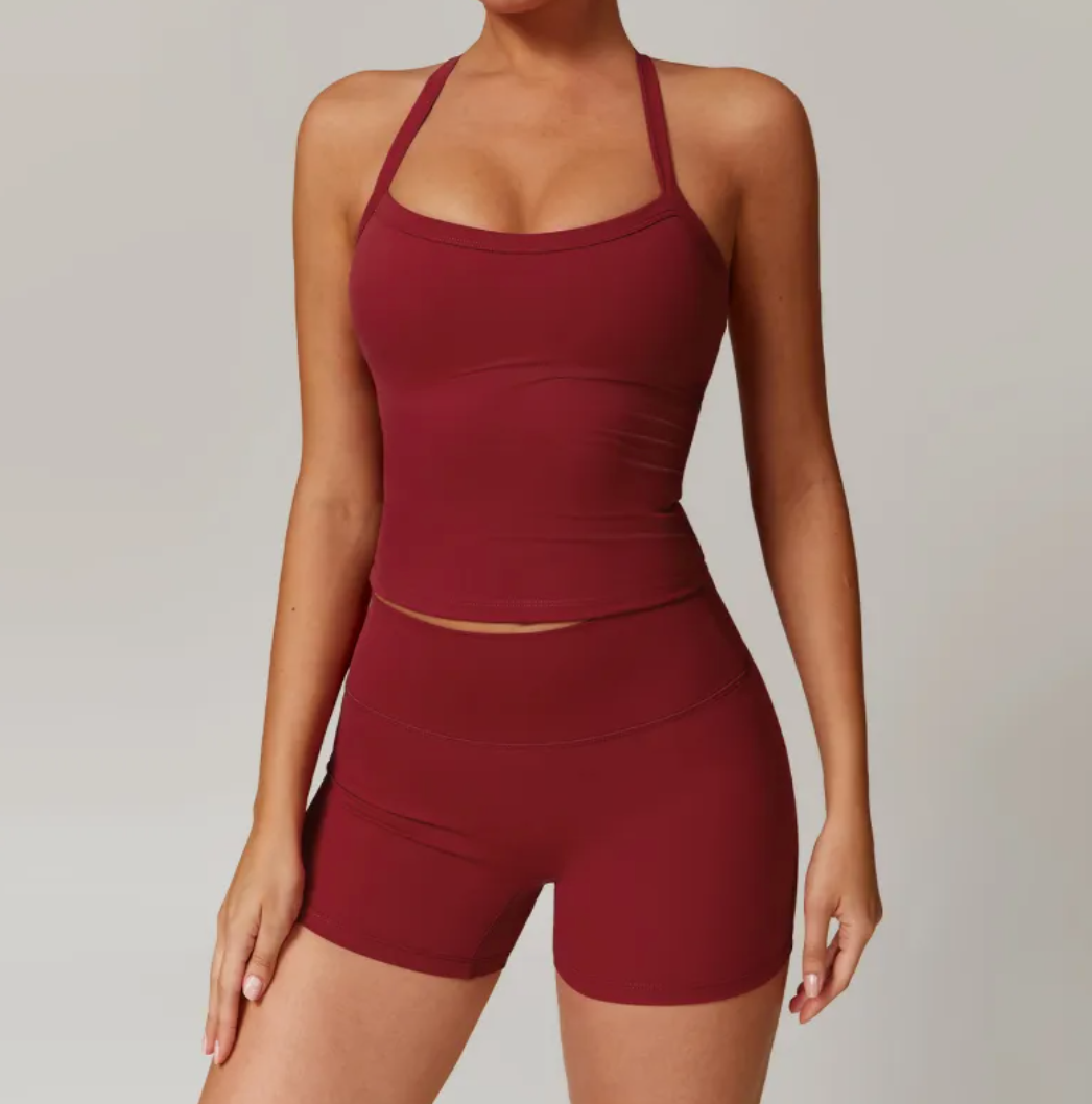 Slimming Brushed Fit Quick-Dry Yoga Set