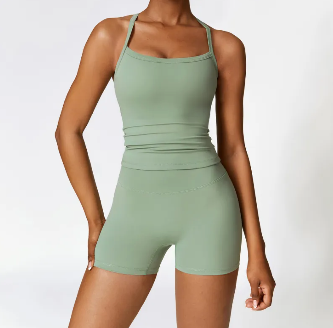 Slimming Brushed Fit Quick-Dry Yoga Set