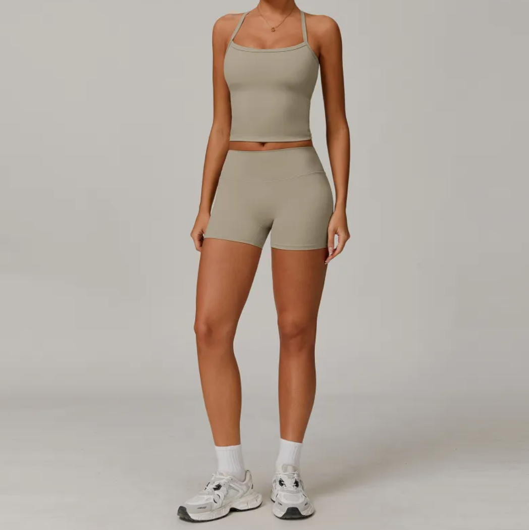 Slimming Brushed Fit Quick-Dry Yoga Set