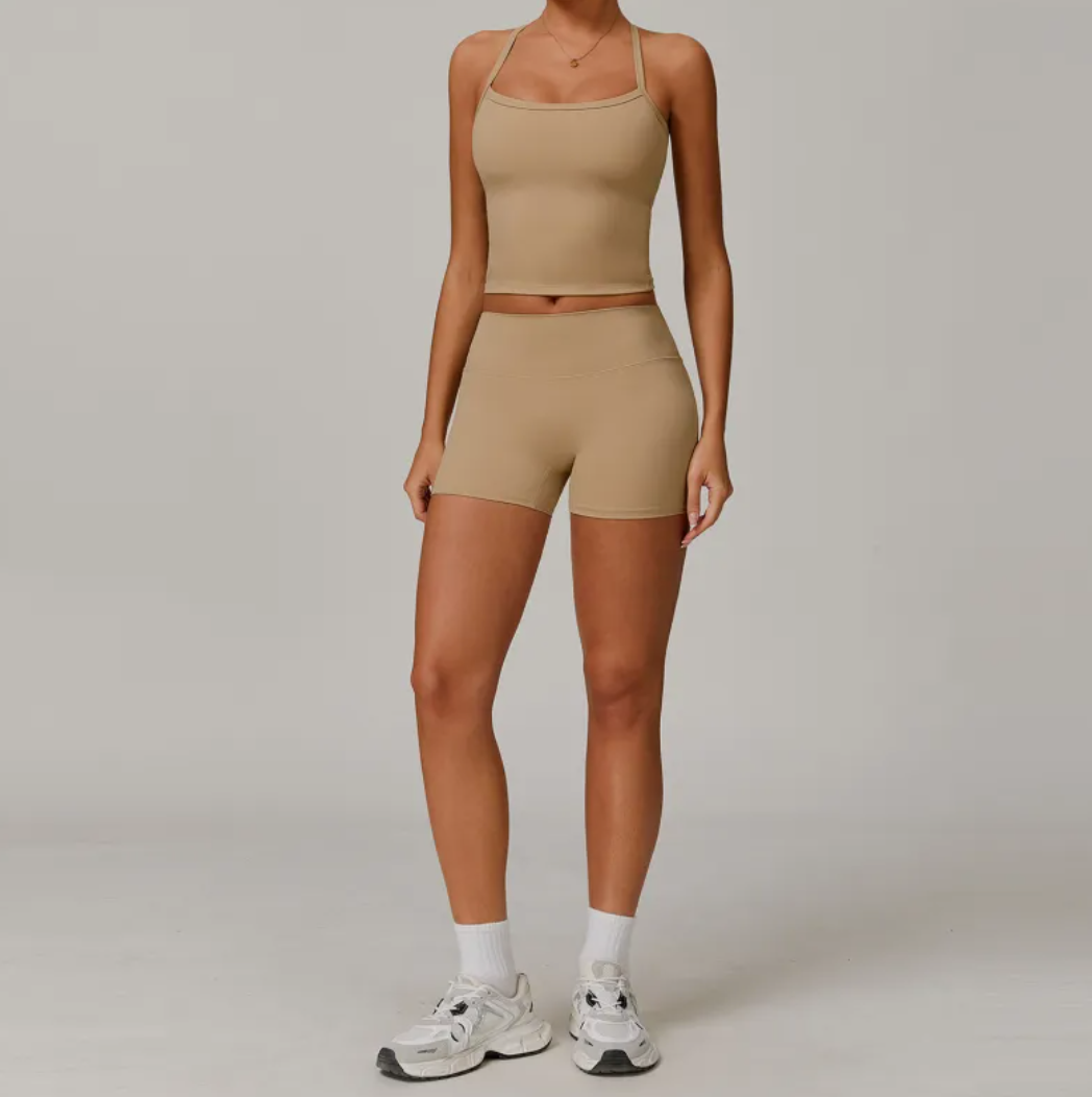 Slimming Brushed Fit Quick-Dry Yoga Set