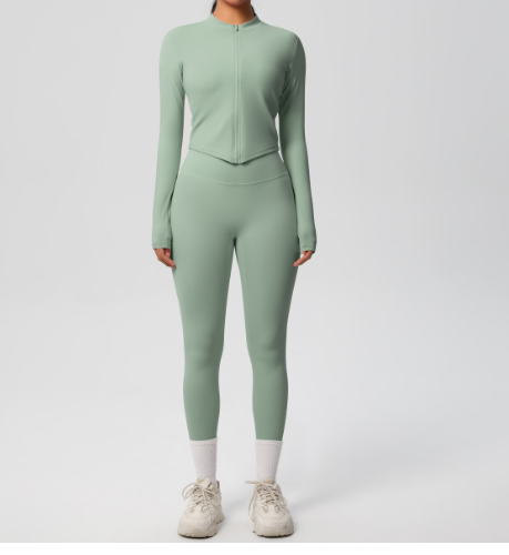 Women's Fleece High-Waist Wide-Leg Yoga Set