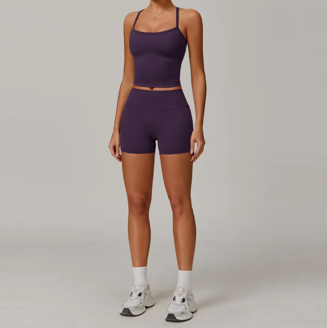 Slimming Brushed Fit Quick-Dry Yoga Set